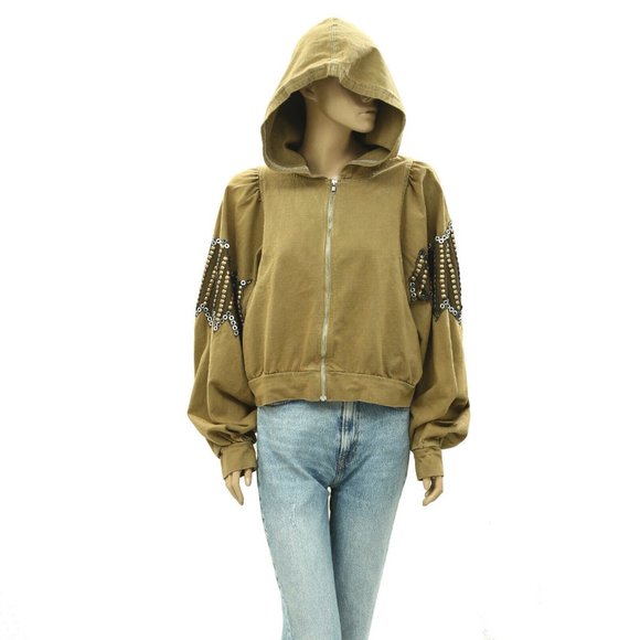 Free People Jackets & Blazers - Free People 'Lil Baddie Sweatshirt Oversized Size Small